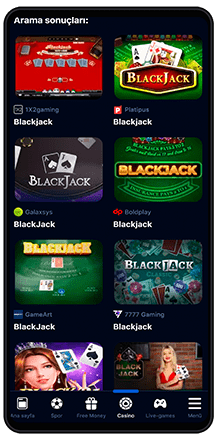 1win blackjack